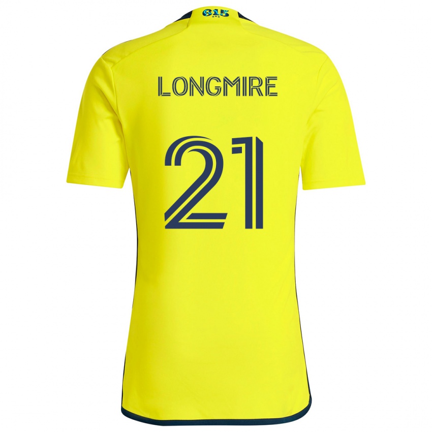 Niño Camiseta Ahmed Longmire #21 Amarillo Azul 1ª Equipación 2024/25 La Camisa Chile