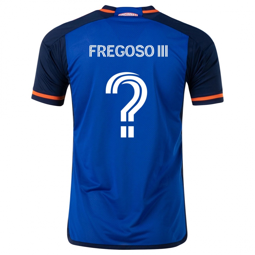 Niño Camiseta Arturo Fregoso Iii #0 Azul Blanco 1ª Equipación 2024/25 La Camisa Chile