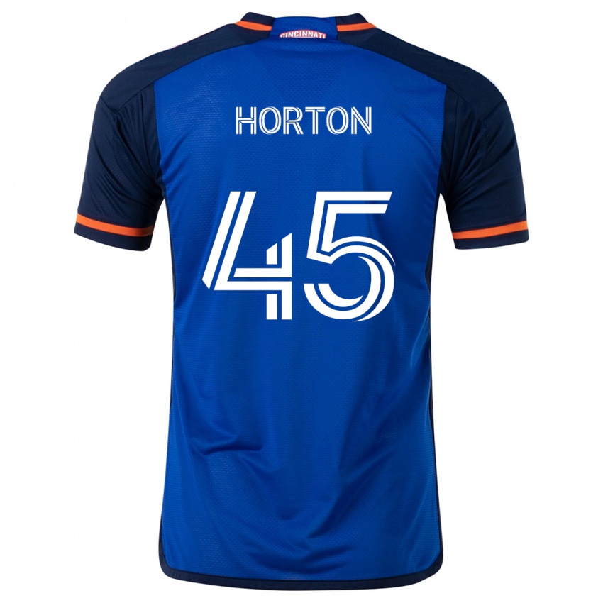 Niño Camiseta Philip Horton #45 Azul Blanco 1ª Equipación 2024/25 La Camisa Chile