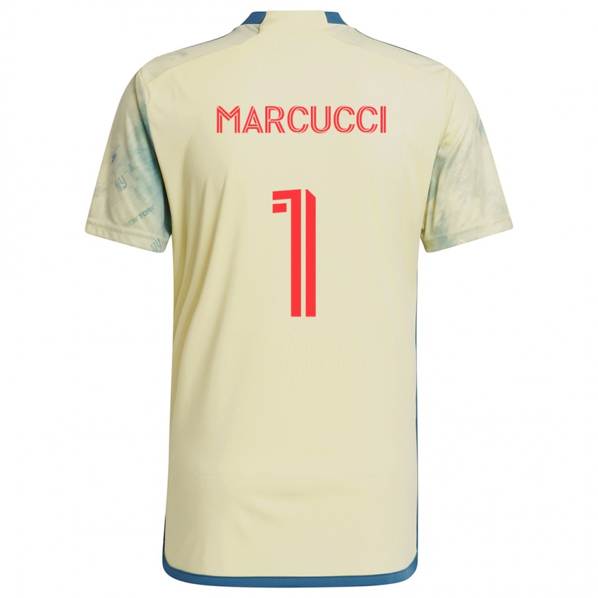 Niño Camiseta Aj Marcucci #1 Amarillo Rojo Azul 1ª Equipación 2024/25 La Camisa Chile