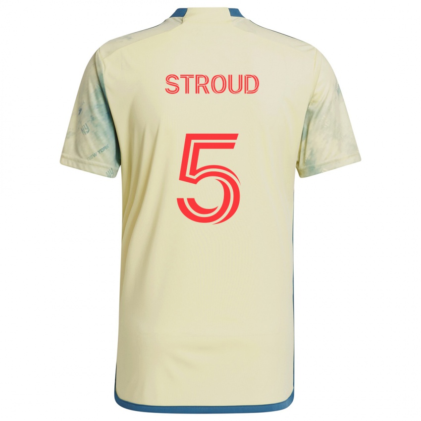 Niño Camiseta Peter Stroud #5 Amarillo Rojo Azul 1ª Equipación 2024/25 La Camisa Chile