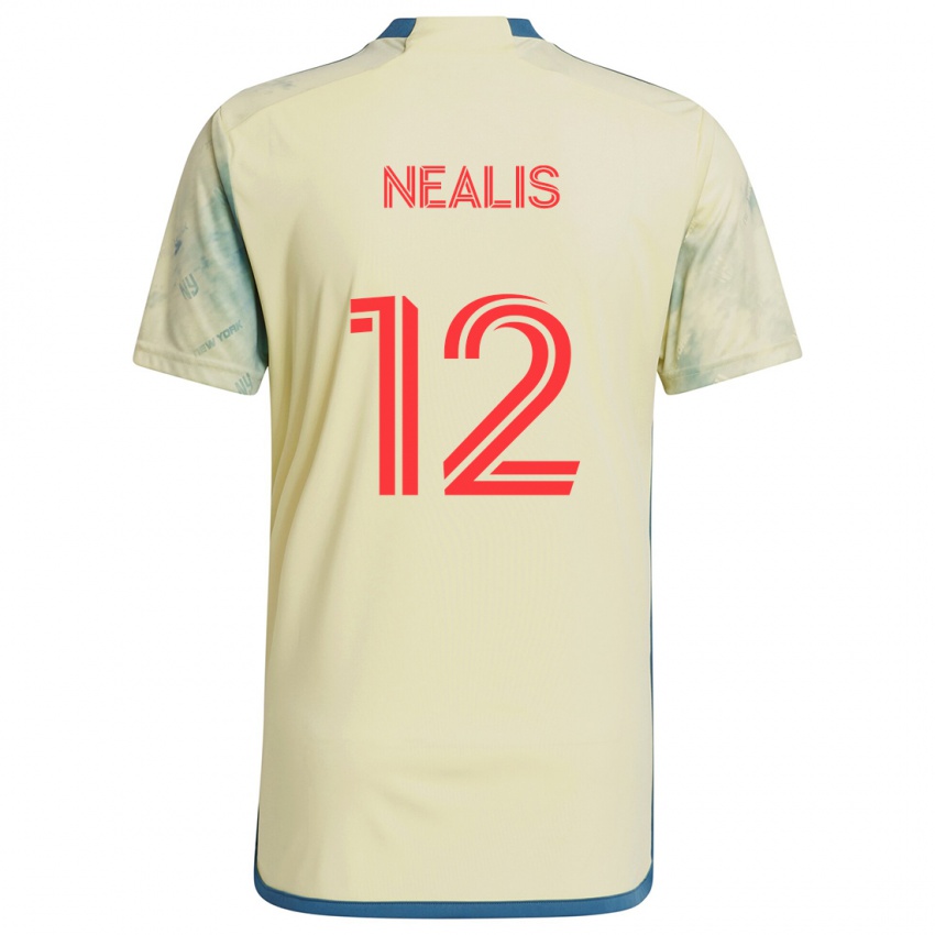 Niño Camiseta Dylan Nealis #12 Amarillo Rojo Azul 1ª Equipación 2024/25 La Camisa Chile