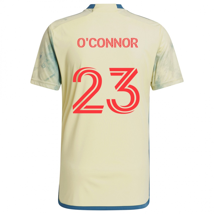 Niño Camiseta Aidan O'connor #23 Amarillo Rojo Azul 1ª Equipación 2024/25 La Camisa Chile