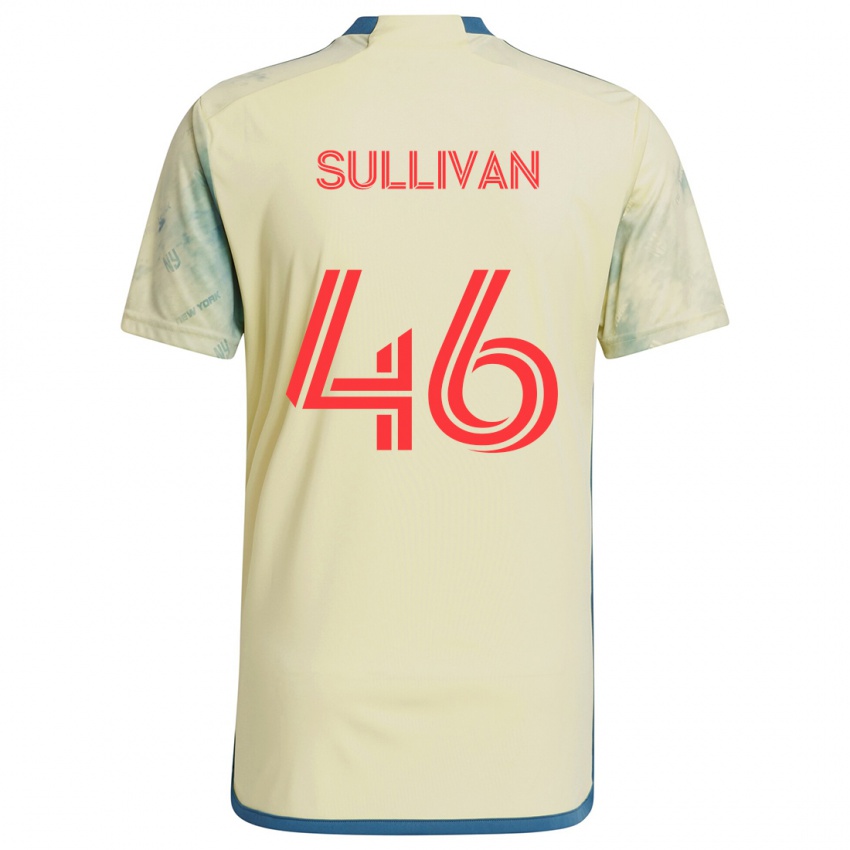 Niño Camiseta Dylan Sullivan #46 Amarillo Rojo Azul 1ª Equipación 2024/25 La Camisa Chile