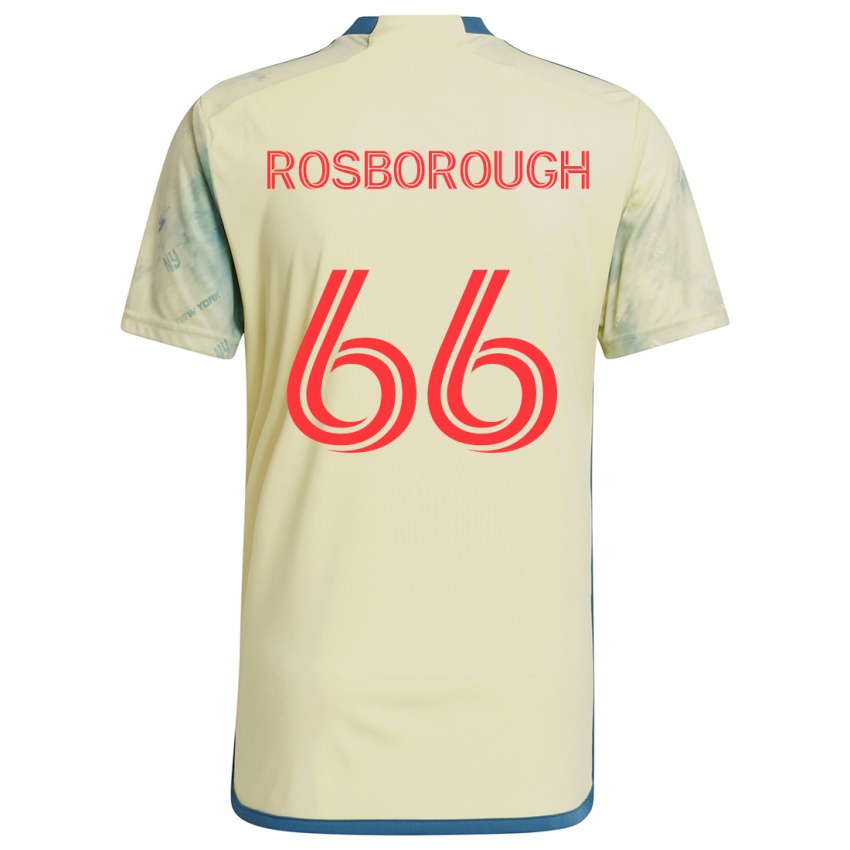 Niño Camiseta Tanner Rosborough #66 Amarillo Rojo Azul 1ª Equipación 2024/25 La Camisa Chile