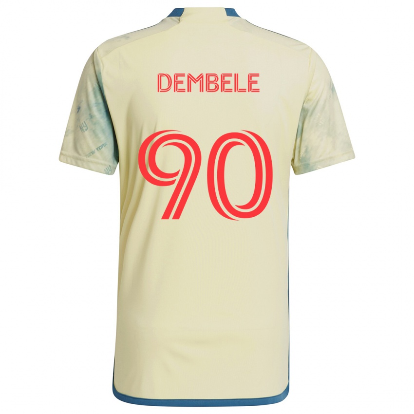 Niño Camiseta Malick Dembele #90 Amarillo Rojo Azul 1ª Equipación 2024/25 La Camisa Chile