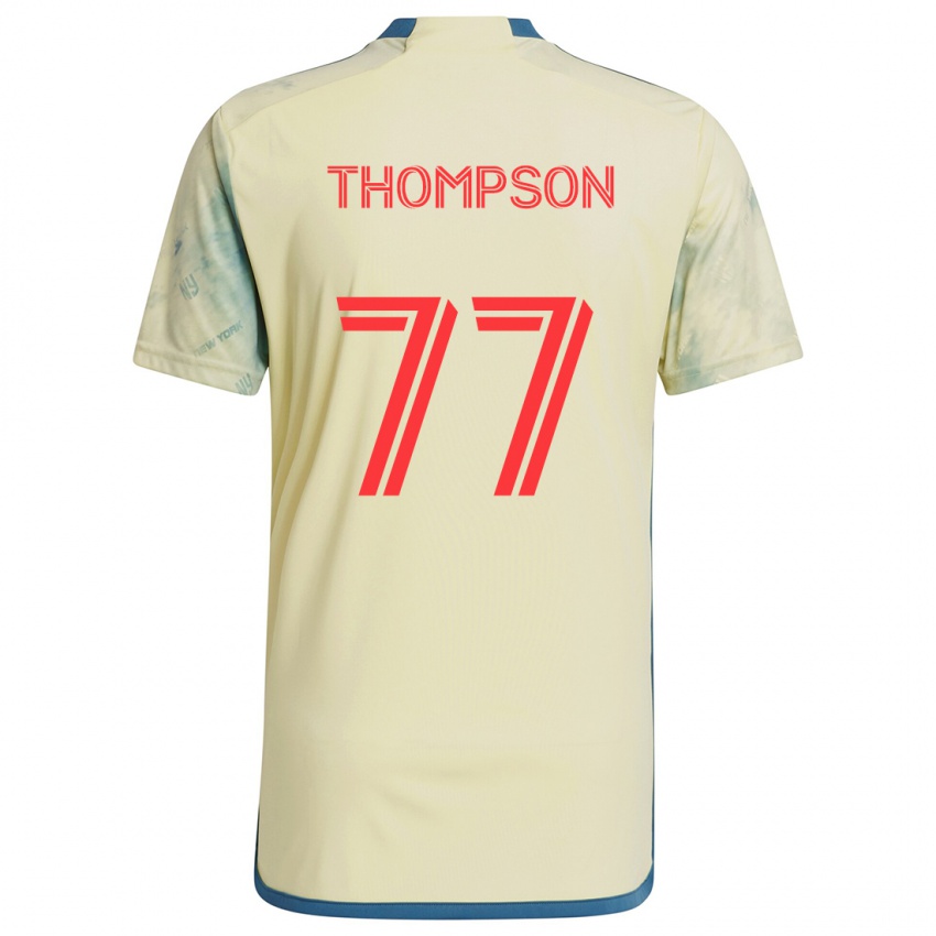 Niño Camiseta Amos Shapiro-Thompson #77 Amarillo Rojo Azul 1ª Equipación 2024/25 La Camisa Chile