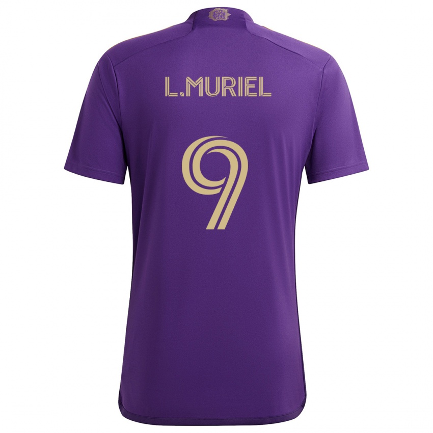 Niño Camiseta Luis Muriel #9 Púrpura Amarillo 1ª Equipación 2024/25 La Camisa Chile