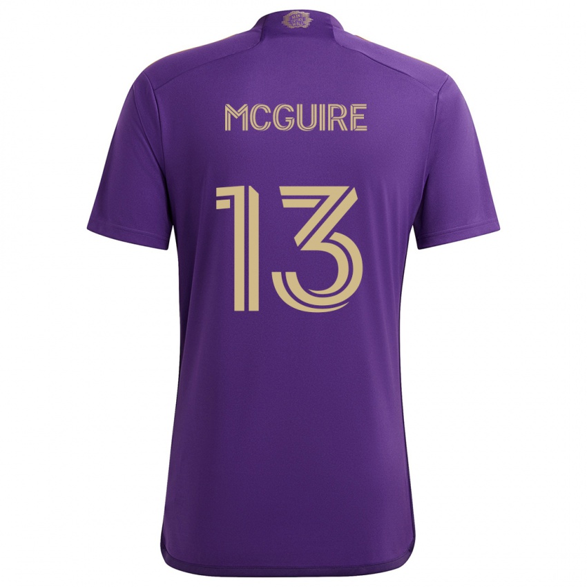 Niño Camiseta Duncan Mcguire #13 Púrpura Amarillo 1ª Equipación 2024/25 La Camisa Chile