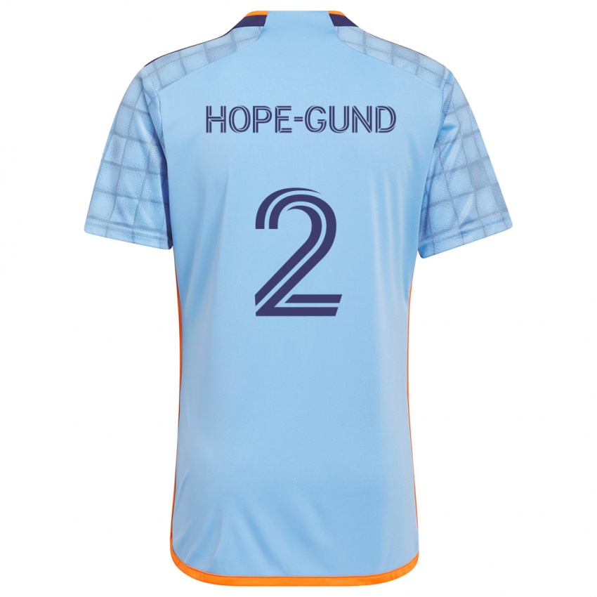 Niño Camiseta Rio Hope-Gund #2 Azul Naranja 1ª Equipación 2024/25 La Camisa Chile