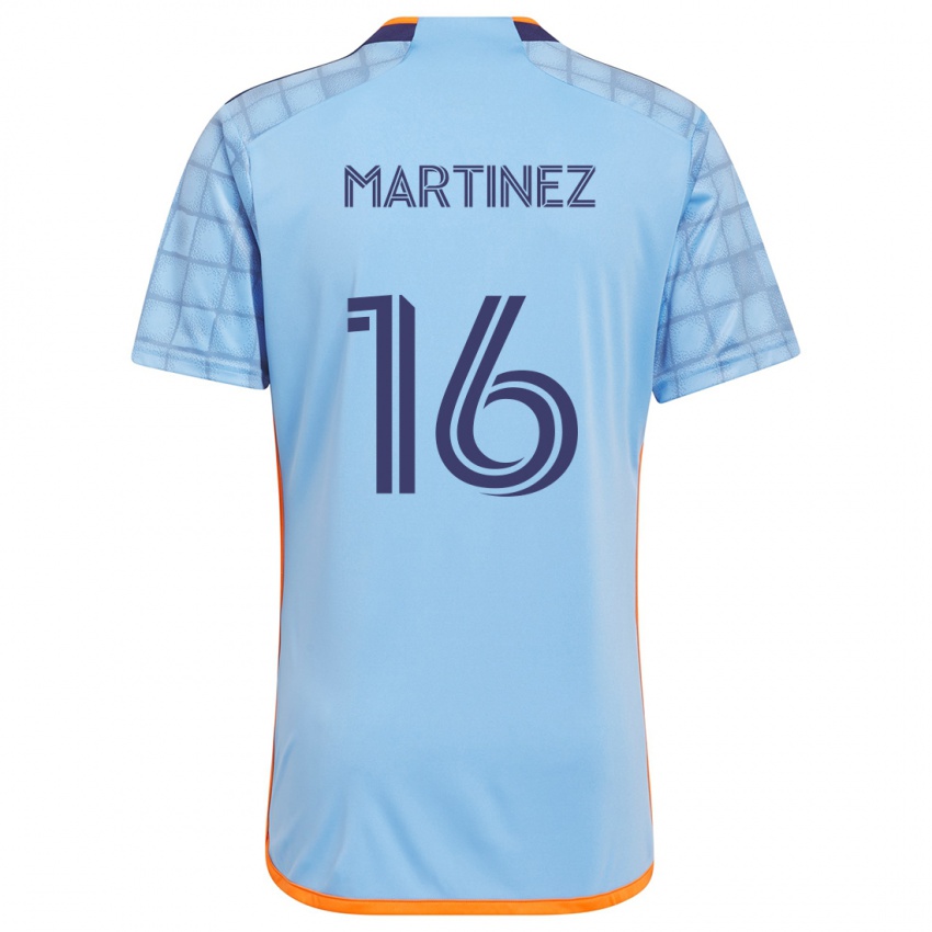 Niño Camiseta Alonso Martínez #16 Azul Naranja 1ª Equipación 2024/25 La Camisa Chile