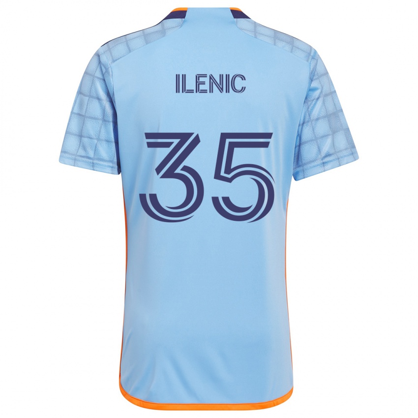 Niño Camiseta Mitja Ilenic #35 Azul Naranja 1ª Equipación 2024/25 La Camisa Chile