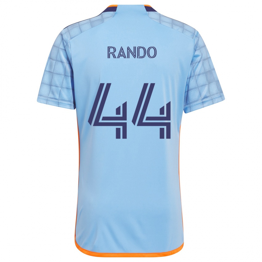 Niño Camiseta Alex Rando #44 Azul Naranja 1ª Equipación 2024/25 La Camisa Chile