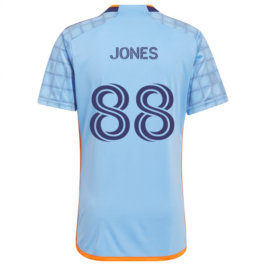 Niño Camiseta Malachi Jones #88 Azul Naranja 1ª Equipación 2024/25 La Camisa Chile