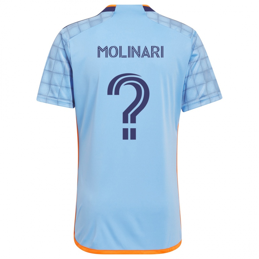 Niño Camiseta Peter Molinari #0 Azul Naranja 1ª Equipación 2024/25 La Camisa Chile