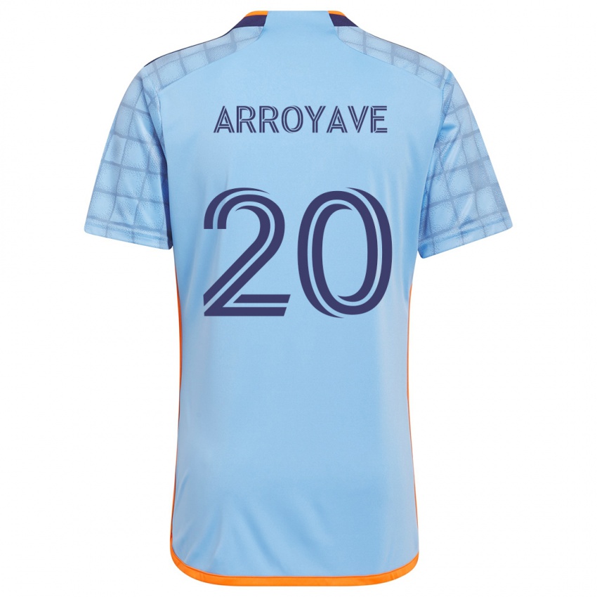 Niño Camiseta Jacob Arroyave #20 Azul Naranja 1ª Equipación 2024/25 La Camisa Chile