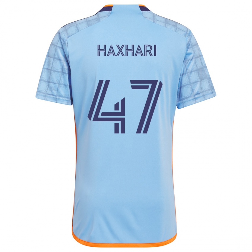 Niño Camiseta Klevis Haxhari #47 Azul Naranja 1ª Equipación 2024/25 La Camisa Chile