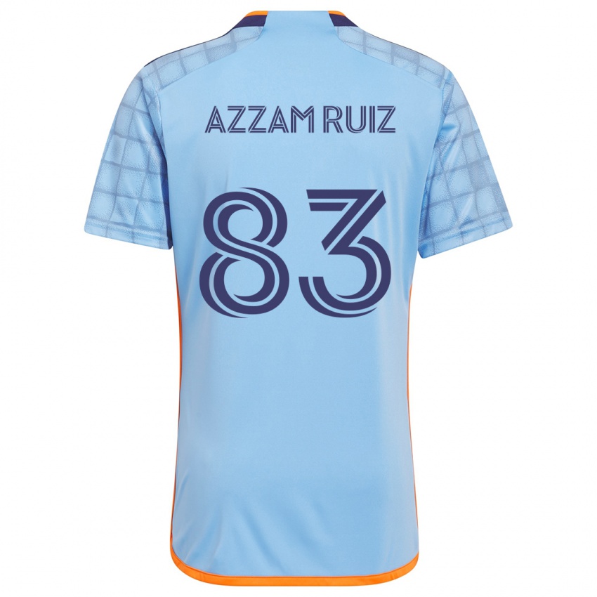 Niño Camiseta Camil Azzam Ruiz #83 Azul Naranja 1ª Equipación 2024/25 La Camisa Chile