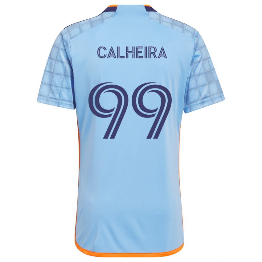 Niño Camiseta Taylor Calheira #99 Azul Naranja 1ª Equipación 2024/25 La Camisa Chile