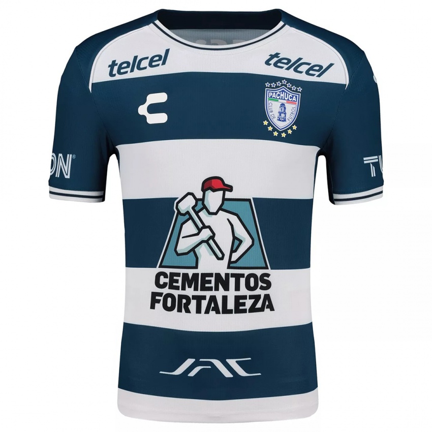 Niño Camiseta Adrián Villa #290 Azul Blanco 1ª Equipación 2024/25 La Camisa Chile