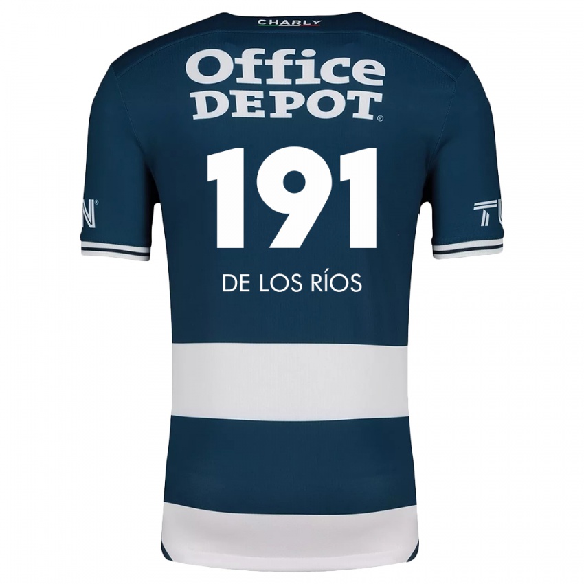 Niño Camiseta Sergio De Los Ríos #191 Azul Blanco 1ª Equipación 2024/25 La Camisa Chile