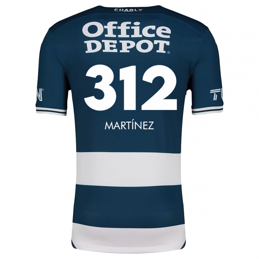 Niño Camiseta Ulises Martínez #312 Azul Blanco 1ª Equipación 2024/25 La Camisa Chile