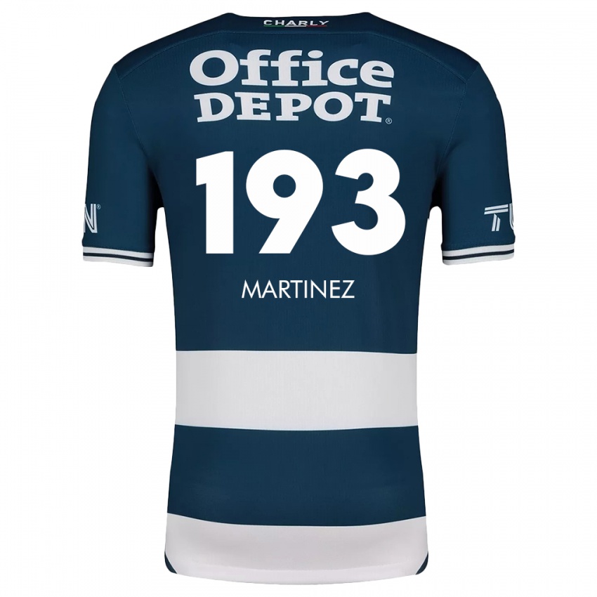 Niño Camiseta Pedro Martínez #193 Azul Blanco 1ª Equipación 2024/25 La Camisa Chile