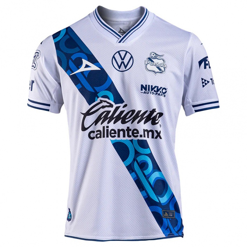 Niño Camiseta Efraín Orona #4 Blanco Azul Marino 1ª Equipación 2024/25 La Camisa Chile