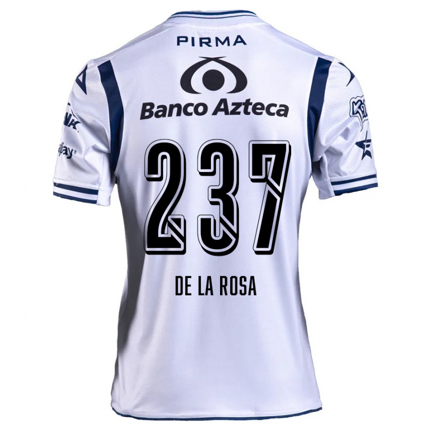 Niño Camiseta Álvaro De La Rosa #237 Blanco Azul Marino 1ª Equipación 2024/25 La Camisa Chile