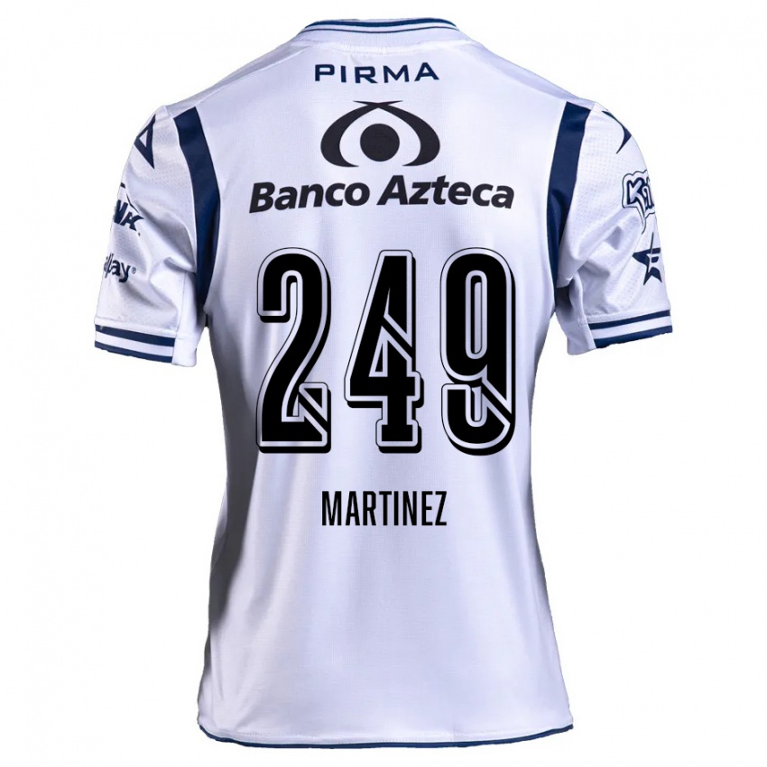 Niño Camiseta Juan Martínez #249 Blanco Azul Marino 1ª Equipación 2024/25 La Camisa Chile