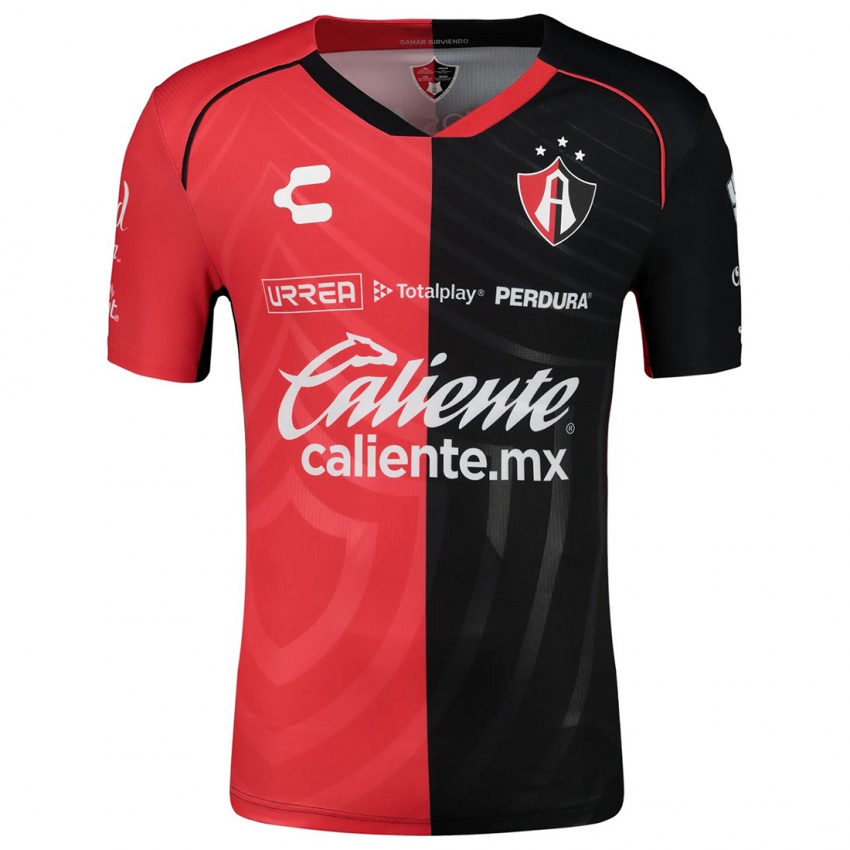 Niño Camiseta Rafael Martínez #196 Negro Rojo 1ª Equipación 2024/25 La Camisa Chile