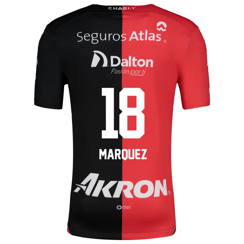 Niño Camiseta Jeremy Márquez #18 Negro Rojo 1ª Equipación 2024/25 La Camisa Chile