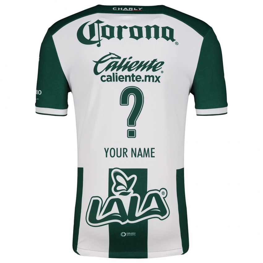 Niño Camiseta Ihren Namen #0 Verde Blanco 1ª Equipación 2024/25 La Camisa Chile