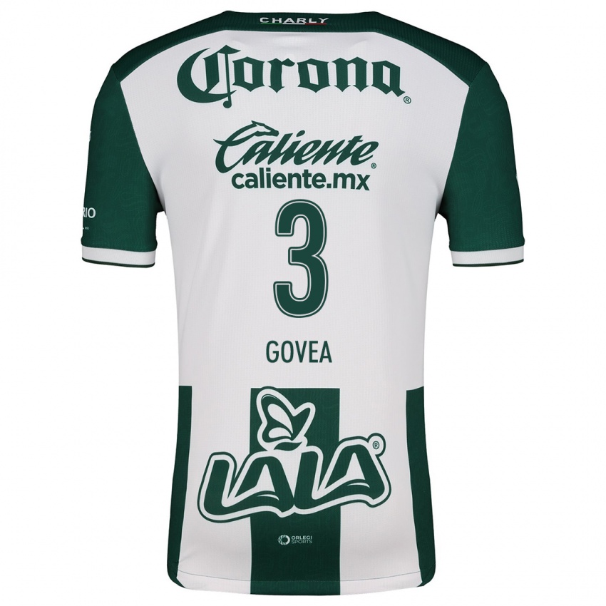 Niño Camiseta Ismael Govea #3 Verde Blanco 1ª Equipación 2024/25 La Camisa Chile