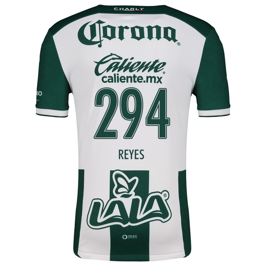 Niño Camiseta Máximo Reyes #294 Verde Blanco 1ª Equipación 2024/25 La Camisa Chile