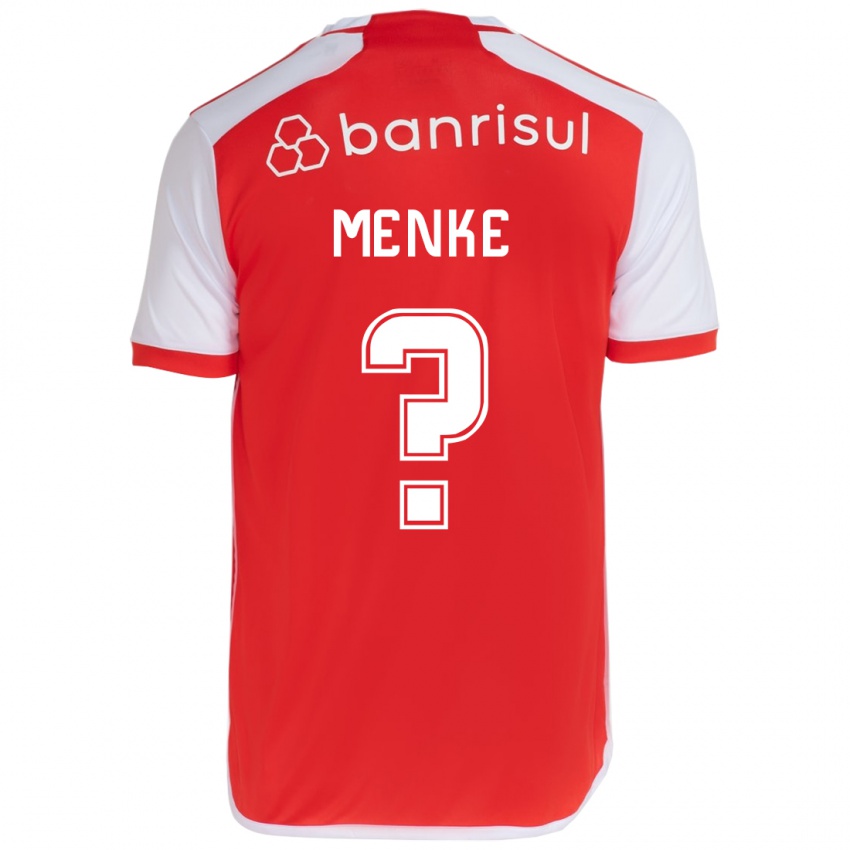 Niño Camiseta Henrique Menke #0 Rojo Blanco 1ª Equipación 2024/25 La Camisa Chile