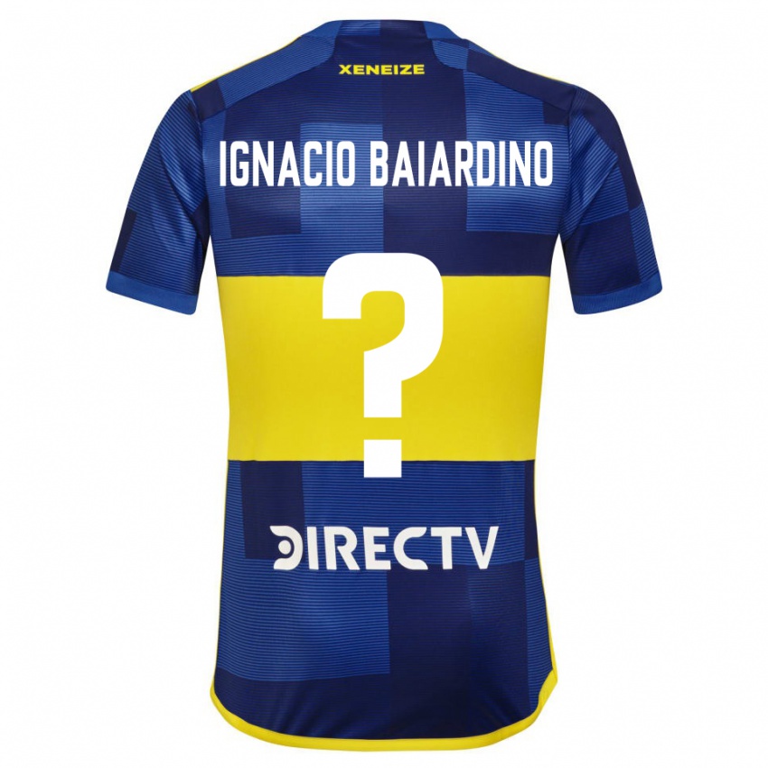 Niño Camiseta Juan Ignacio Baiardino #0 Azul Amarillo 1ª Equipación 2024/25 La Camisa Chile