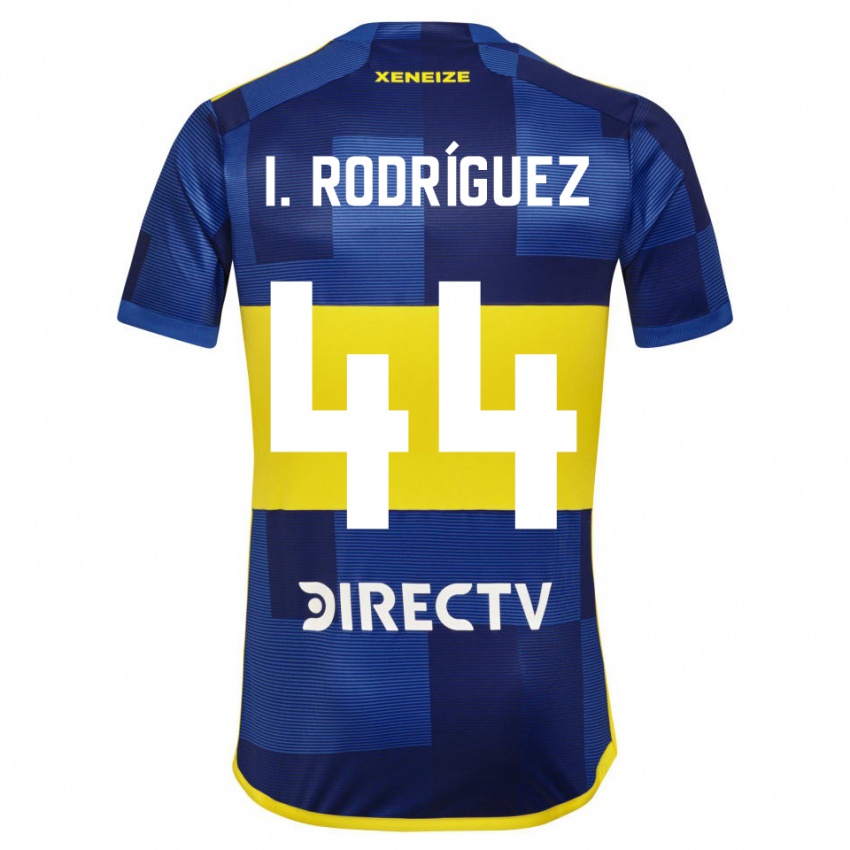 Niño Camiseta Ignacio Rodríguez #44 Azul Amarillo 1ª Equipación 2024/25 La Camisa Chile