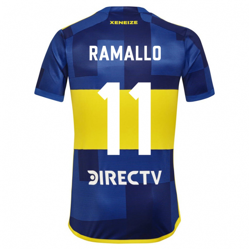 Niño Camiseta Yael Ramallo #11 Azul Amarillo 1ª Equipación 2024/25 La Camisa Chile