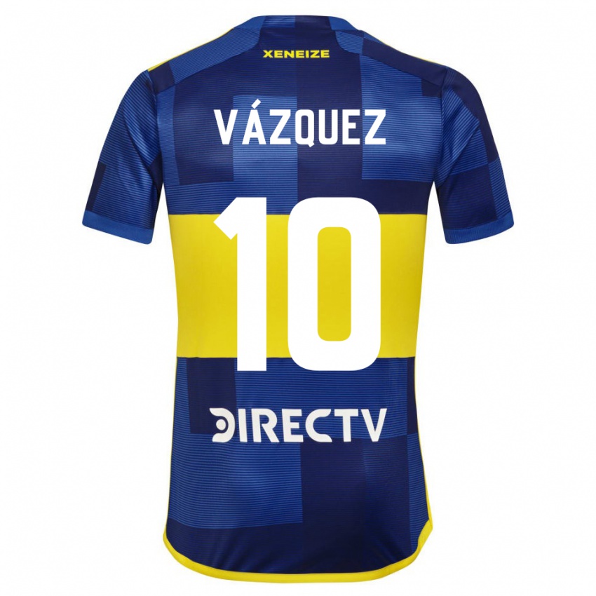 Niño Camiseta Lucas Vázquez #10 Azul Amarillo 1ª Equipación 2024/25 La Camisa Chile