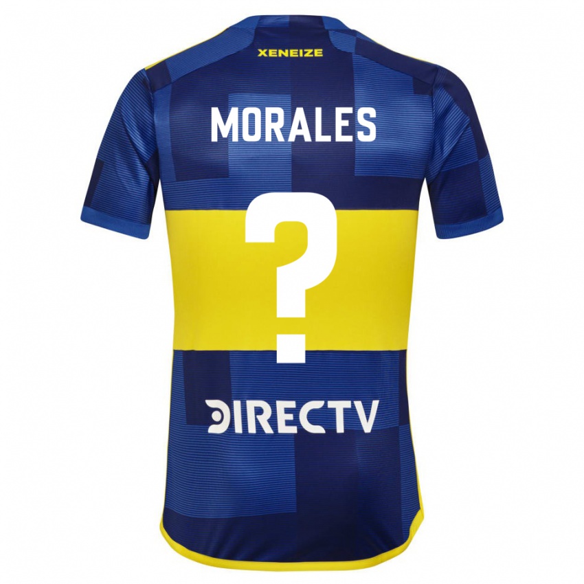 Niño Camiseta Gonzalo Morales #0 Azul Amarillo 1ª Equipación 2024/25 La Camisa Chile