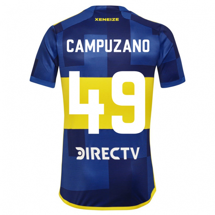 Niño Camiseta Jorman Campuzano #49 Azul Amarillo 1ª Equipación 2024/25 La Camisa Chile