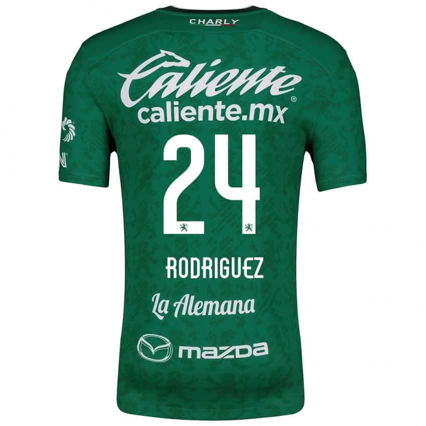 Niño Camiseta Osvaldo Rodríguez #24 Verde Blanco 1ª Equipación 2024/25 La Camisa Chile