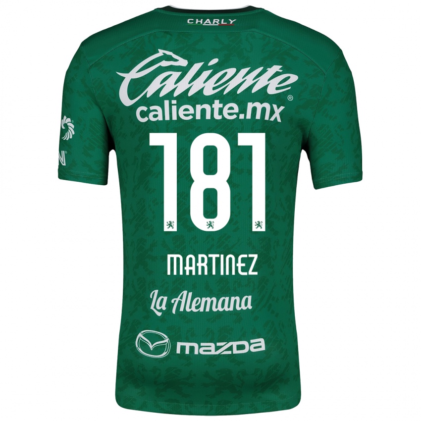 Niño Camiseta Irving Martínez #181 Verde Blanco 1ª Equipación 2024/25 La Camisa Chile