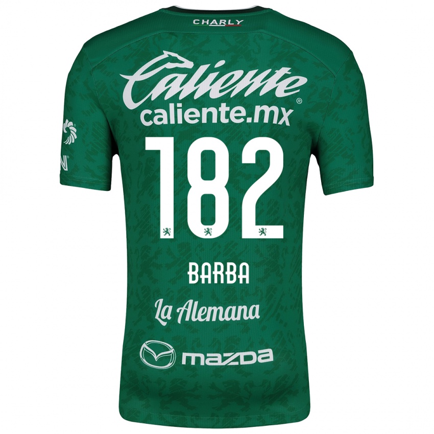 Niño Camiseta Austin Barba #182 Verde Blanco 1ª Equipación 2024/25 La Camisa Chile