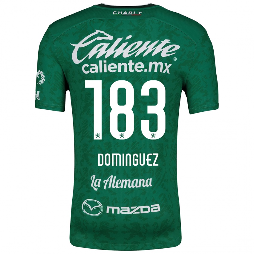 Niño Camiseta Jesús Domínguez #183 Verde Blanco 1ª Equipación 2024/25 La Camisa Chile