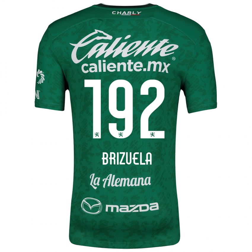 Niño Camiseta Juan Brizuela #192 Verde Blanco 1ª Equipación 2024/25 La Camisa Chile