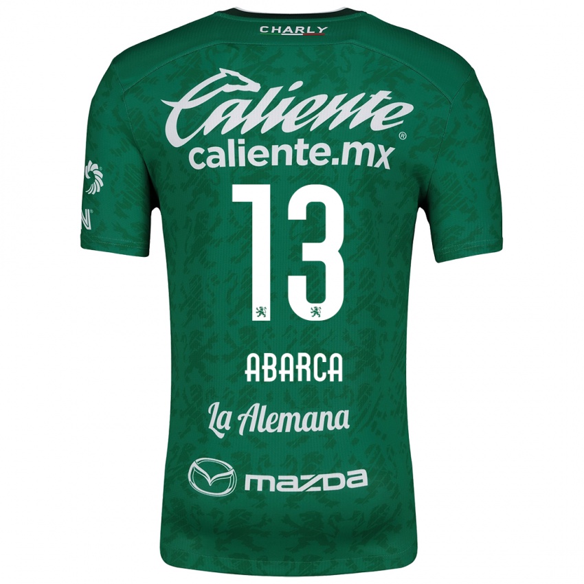 Niño Camiseta Vidalia Abarca #13 Verde Blanco 1ª Equipación 2024/25 La Camisa Chile