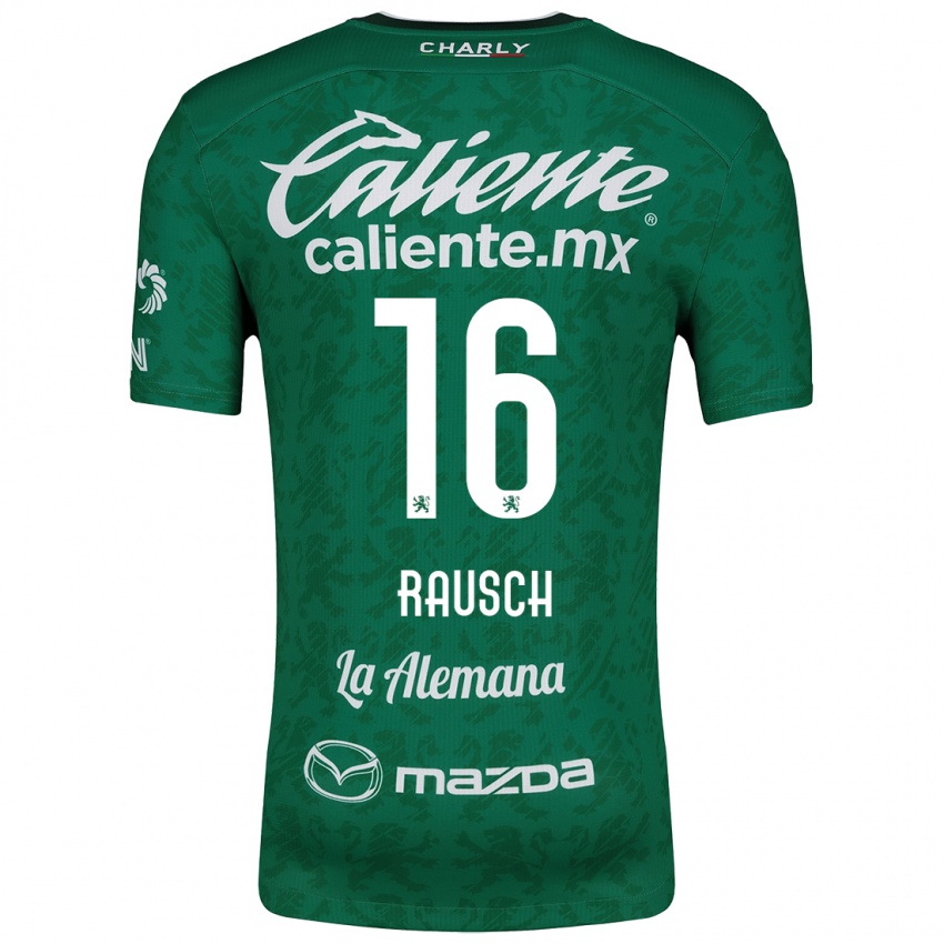 Niño Camiseta Mayalu Rausch #16 Verde Blanco 1ª Equipación 2024/25 La Camisa Chile