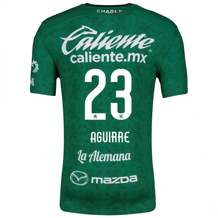 Niño Camiseta Zoe Aguirre #23 Verde Blanco 1ª Equipación 2024/25 La Camisa Chile